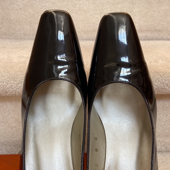 harvey black patent leather pumps / heels - Picture 12 of 12